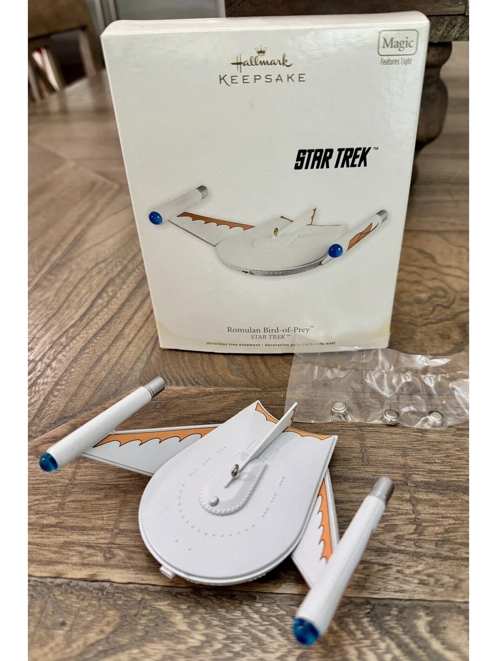 Hallmark Keepsake Star Trek Romulan Bird-of-Prey Magic Light Ornament 2007